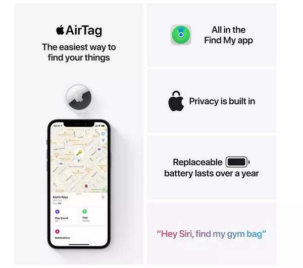 Apple AirTag - Pack of 4 Premium Preowned