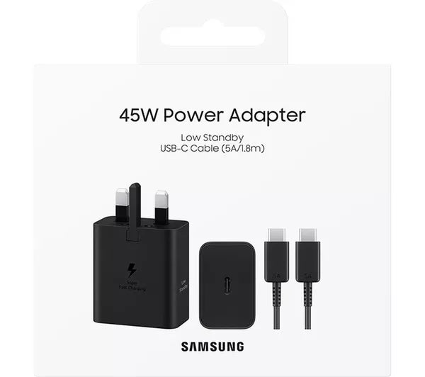 SAMSUNG 45w USB-C Fast Charger & USB-C Cable