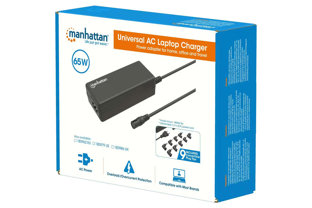Manhattan 65W Universal AC Laptop Charger