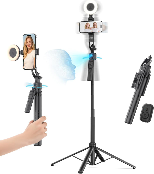 Tripod & Selfie Stick with Remote, Portable