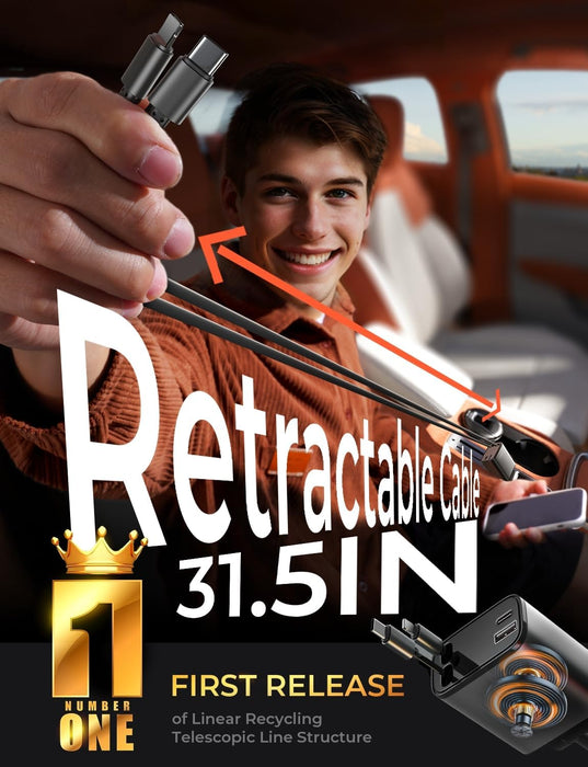 LISEN Retractable Car Charger