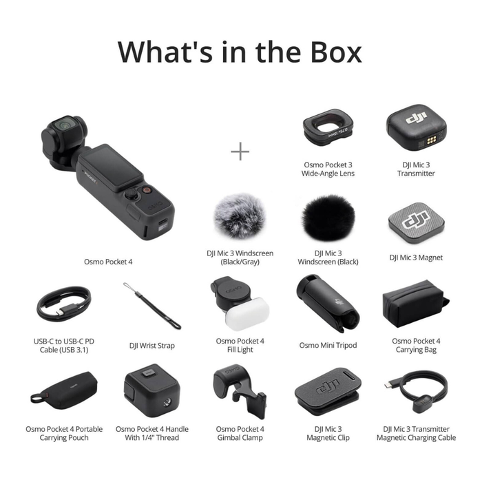 DJI Osmo Pocket 4 Creator Combo