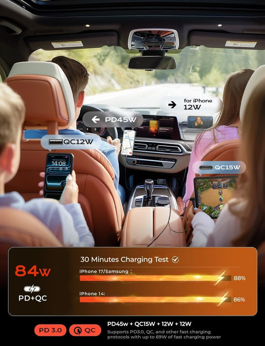 LISEN Retractable Car Charger