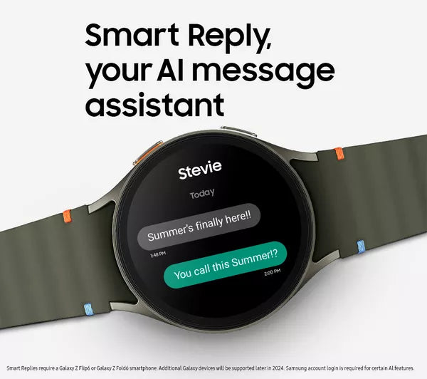 SAMSUNG Galaxy Watch7 BT with Bixby - Cream, 40 mm