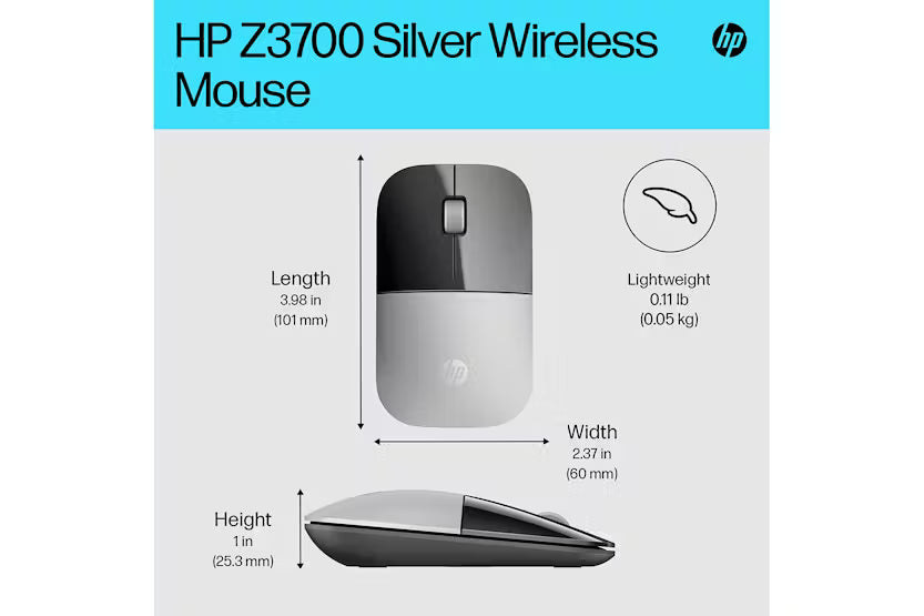 HP Z3700 Wireless Mouse | Silver