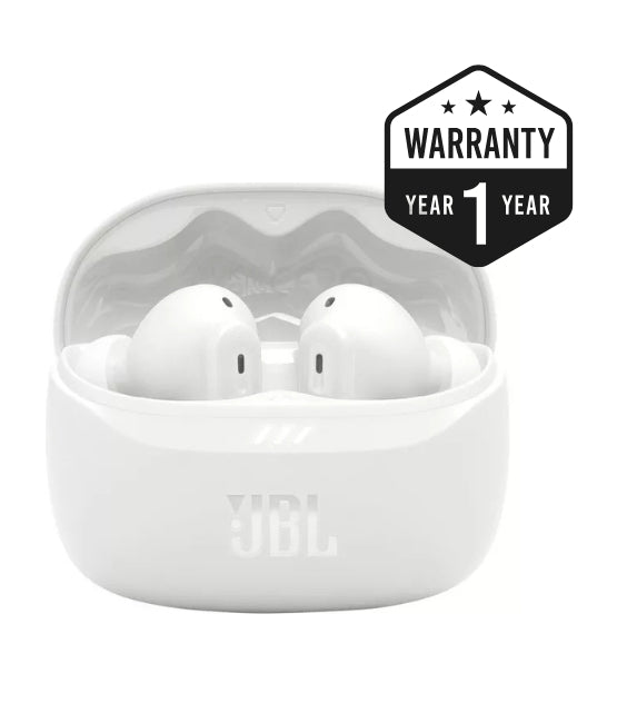 JBL Tune Beam 2 Wireless Bluetooth Noise-Cancelling Earbuds - White