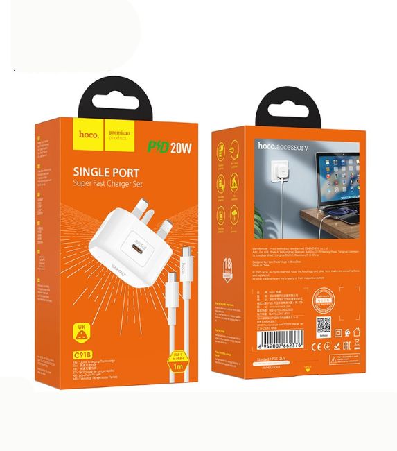 Hoco C91B Founder PD20W de un solo puerto